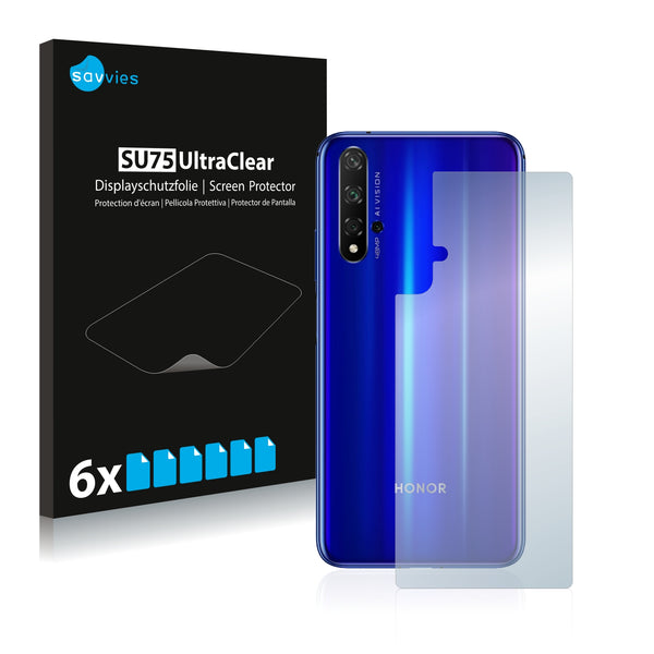 6x Savvies SU75 Screen Protector for Honor 20 (Back)