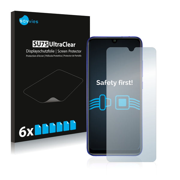 6x Savvies SU75 Screen Protector for Xiaomi Mi CC9e