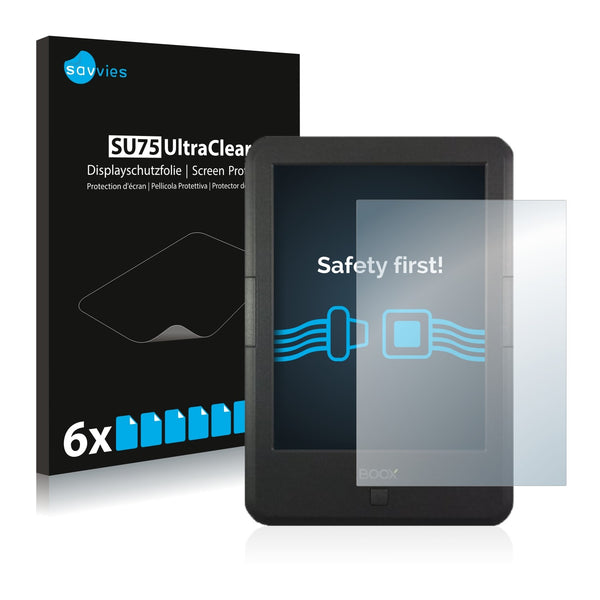 6x Savvies SU75 Screen Protector for Onyx Boox C65