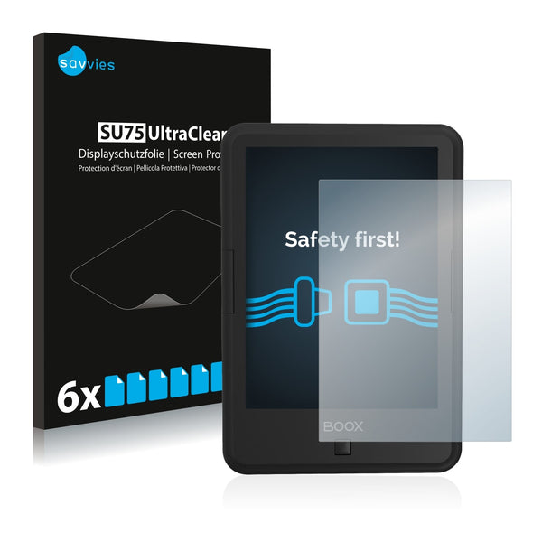 6x Savvies SU75 Screen Protector for Onyx Boox Darwin 5