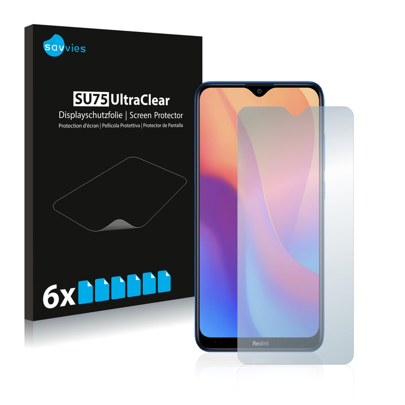 6x Savvies SU75 Screen Protector for Xiaomi Redmi 8A