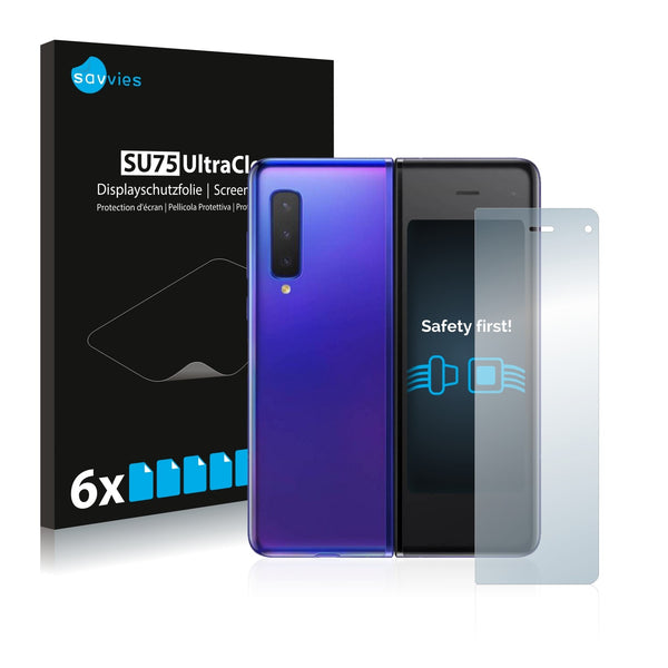 6x Savvies SU75 Screen Protector for Samsung Galaxy Fold