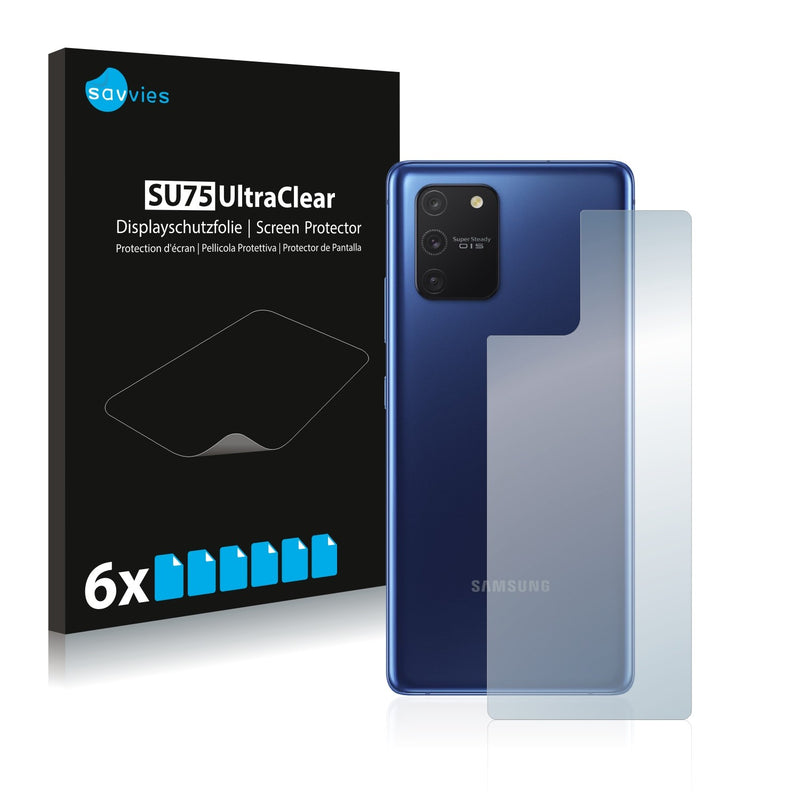 6x Savvies SU75 Screen Protector for Samsung Galaxy S10 Lite (Back)