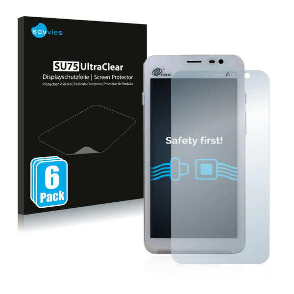 6x Savvies SU75 Screen Protector for Concardis Mobile A77
