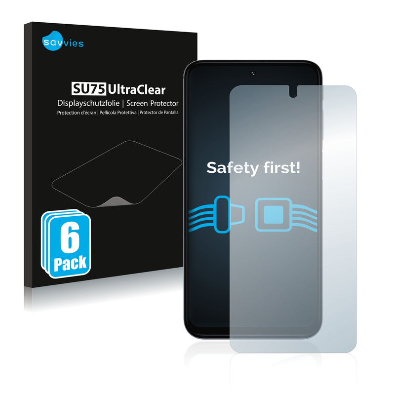 6x Savvies SU75 Screen Protector for Motorola Moto G31