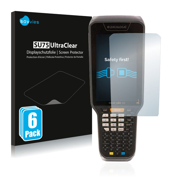 6x Savvies SU75 Screen Protector for Datalogic Skorpio X5 XLR