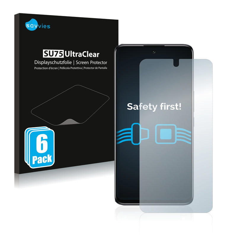 6x Savvies SU75 Screen Protector for TCL 30 V 5G