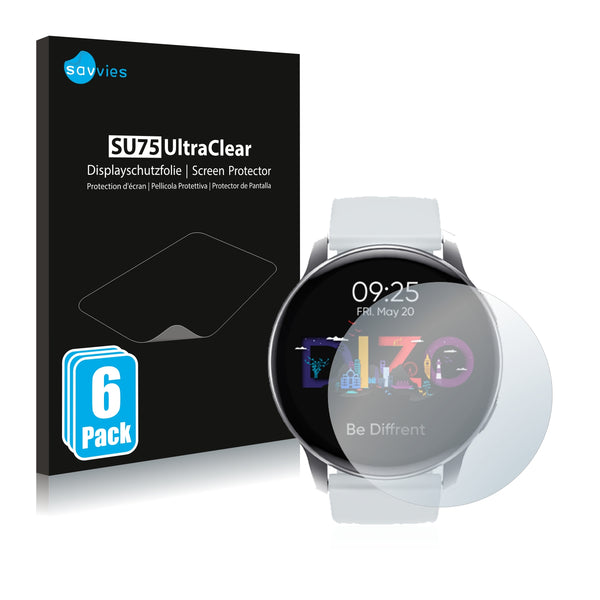 6x Savvies SU75 Screen Protector for Realme Dizo Watch R