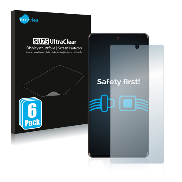 6x Savvies SU75 Screen Protector for Vivo iQOO 9 Pro