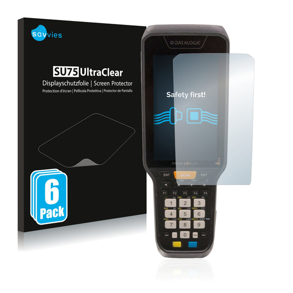 6x Savvies SU75 Screen Protector for Datalogic Skorpio X5