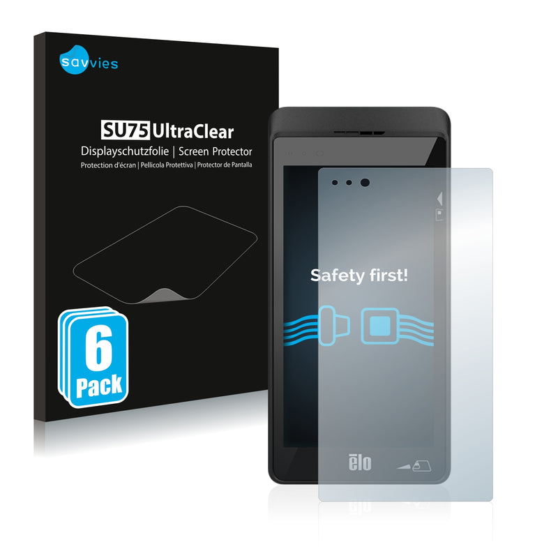 6x Savvies SU75 Screen Protector for Elo TouchSystems M60 Pay Mobile Computer
