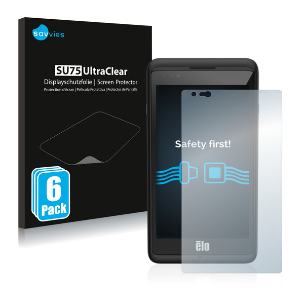 6x Savvies SU75 Screen Protector for Elo TouchSystems M50 Mobile Computer