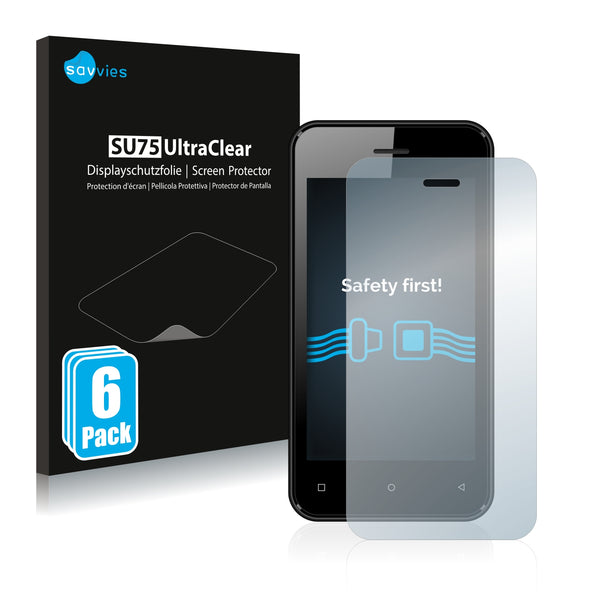 6x Savvies SU75 Screen Protector for Dexp A140