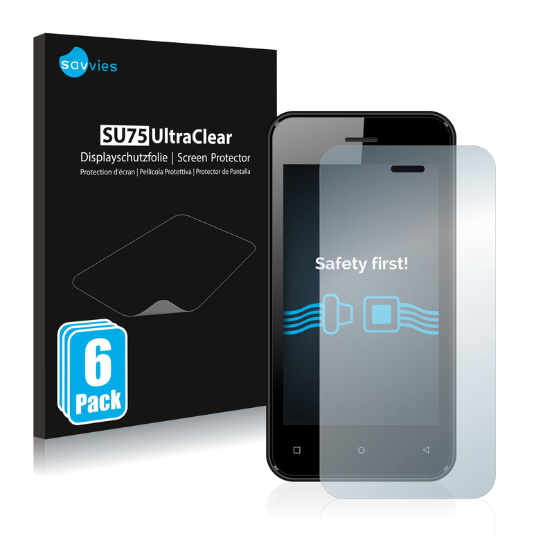 6x Savvies SU75 Screen Protector for Dexp A140