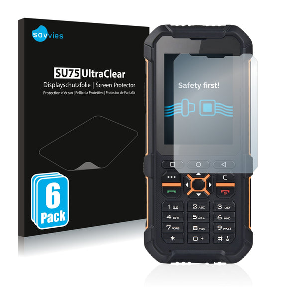 6x Savvies SU75 Screen Protector for i.safe IS170.2