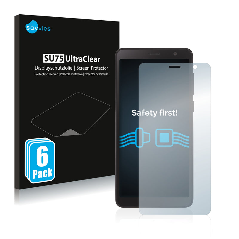 6x Savvies SU75 Screen Protector for TCL A3