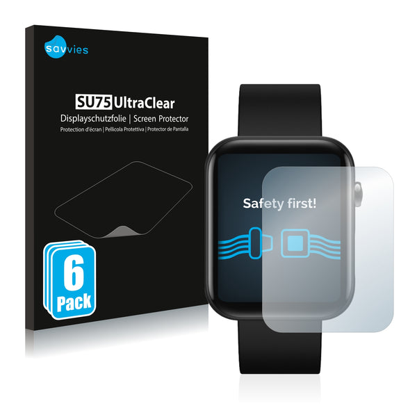 6x Savvies SU75 Screen Protector for Mobvoi Ticwatch GTH Pro