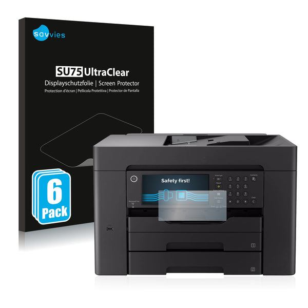 6x Savvies SU75 Screen Protector for Epson Workforce WF-7840DTWF