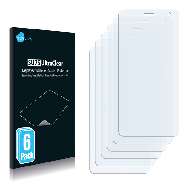 6x Savvies SU75 Screen Protector for i.safe IS655.RG