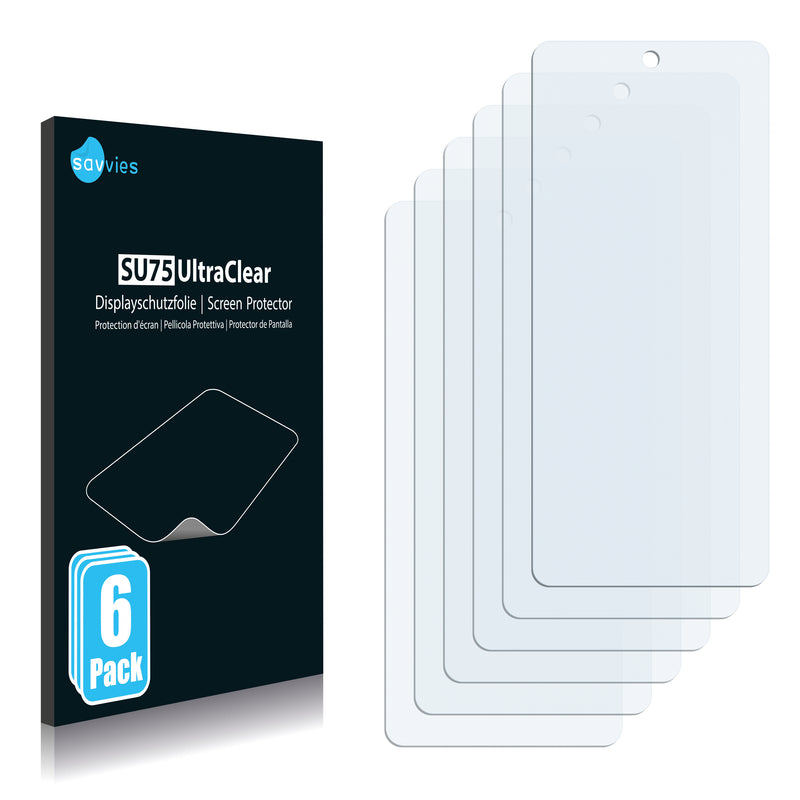 6x Savvies SU75 Screen Protector for Motorola Edge S30