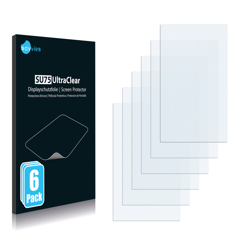 6x Savvies SU75 Screen Protector for Futaba 7PXR