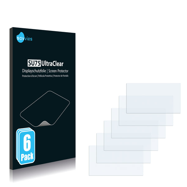 6x Savvies SU75 Screen Protector for Garmin DriveSmart 66