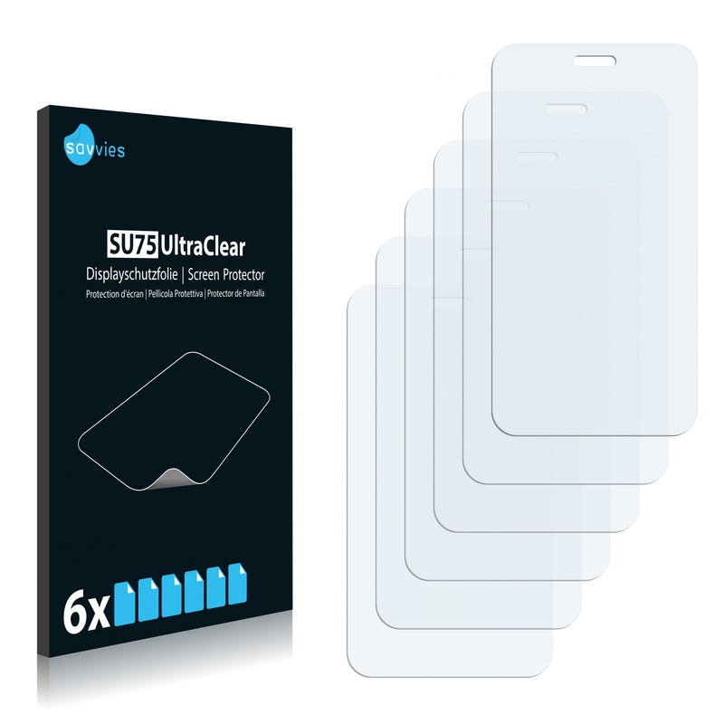 6x Savvies SU75 Screen Protector for Garmin-Asus n√ºvifone A10