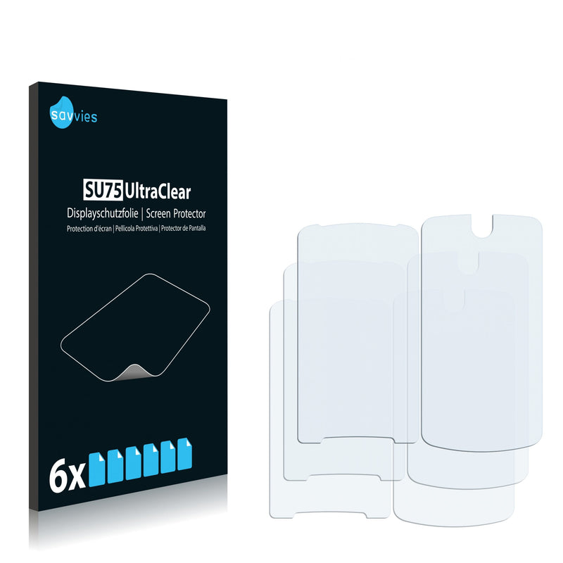 6x Savvies SU75 Screen Protector for Motorola Gleam