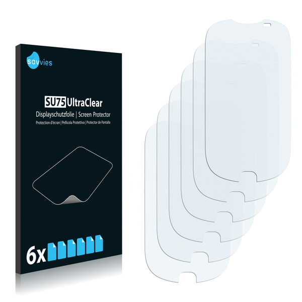 6x Savvies SU75 Screen Protector for Samsung GT2