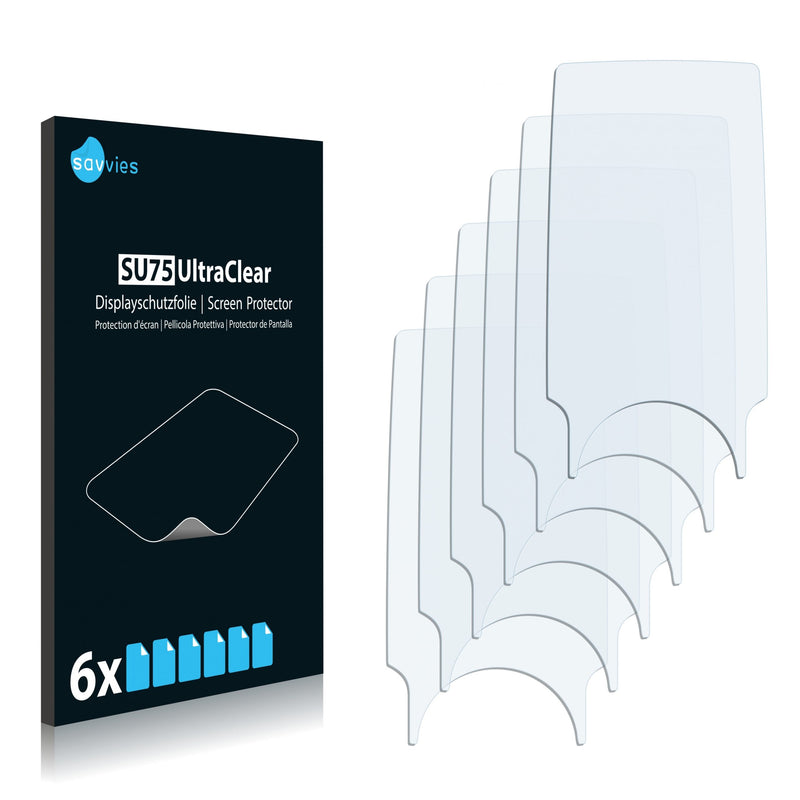 6x Savvies SU75 Screen Protector for Coby MP707