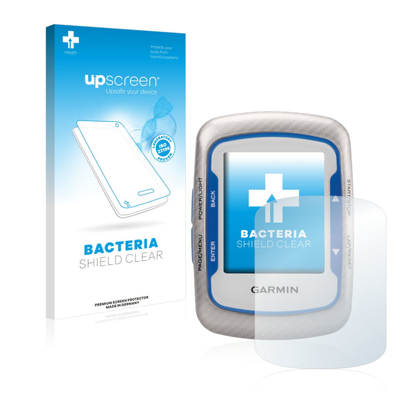 upscreen Bacteria Shield Clear Premium Antibacterial Screen Protector for Garmin Edge 500