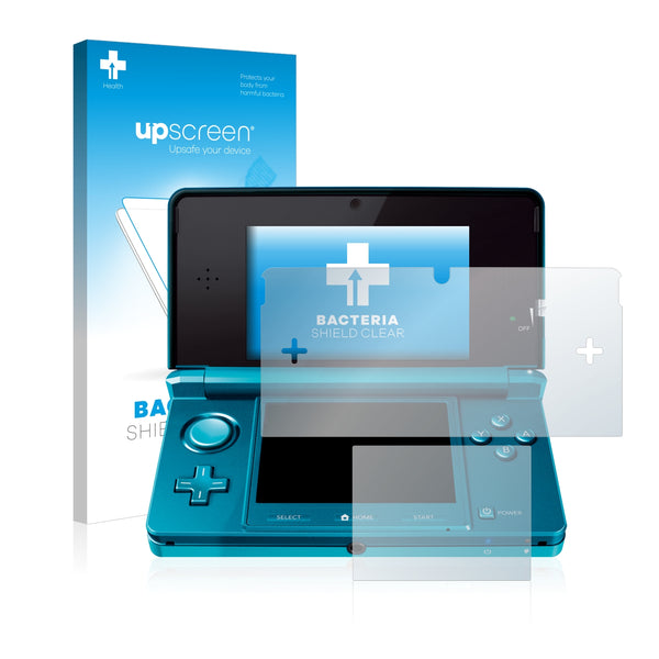 upscreen Bacteria Shield Clear Premium Antibacterial Screen Protector for Nintendo 3DS