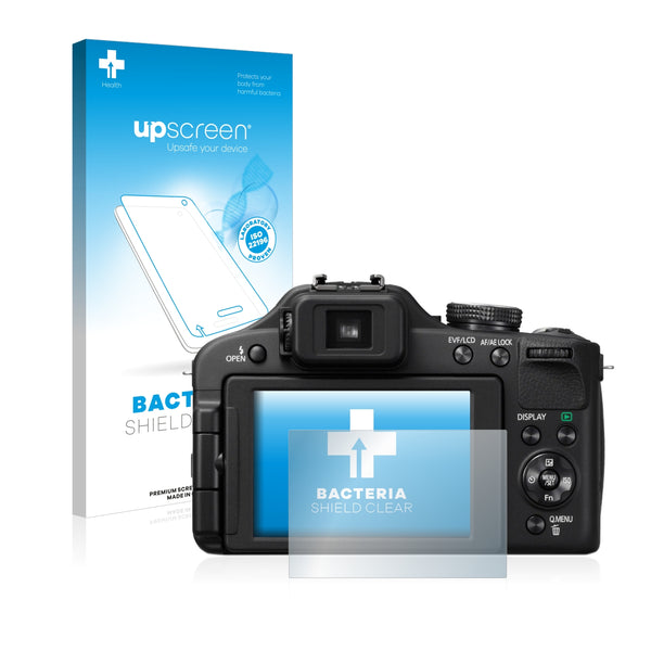 upscreen Bacteria Shield Clear Premium Antibacterial Screen Protector for Panasonic Lumix DMC-FZ150