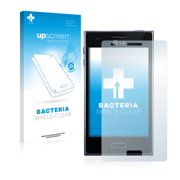 upscreen Bacteria Shield Clear Premium Antibacterial Screen Protector for LG Electronics E610 Optimus L5