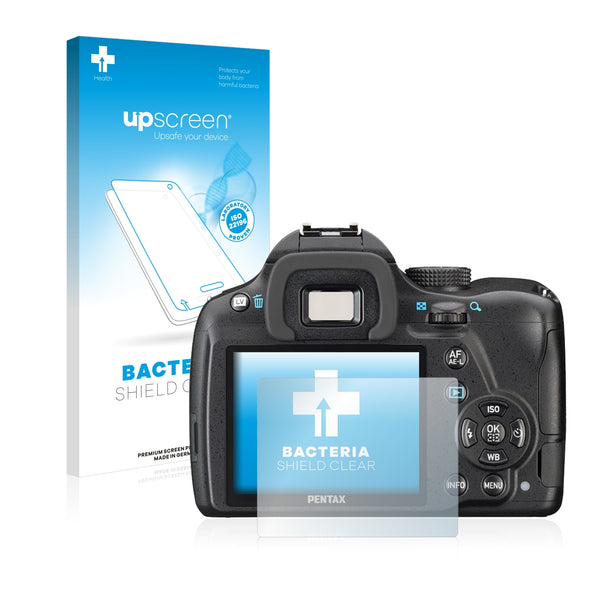 upscreen Bacteria Shield Clear Premium Antibacterial Screen Protector for Pentax K-50