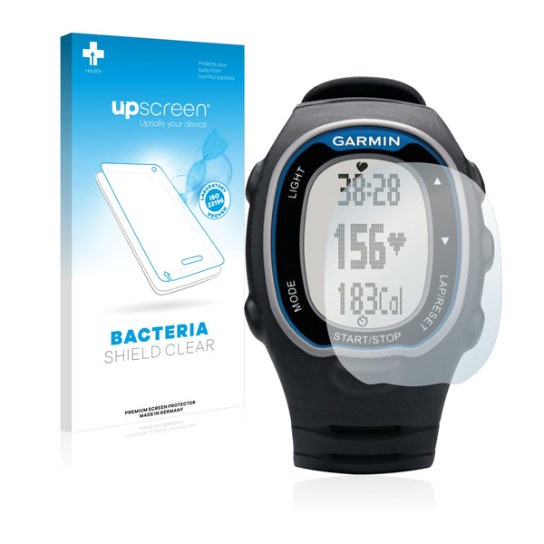 upscreen Bacteria Shield Clear Premium Antibacterial Screen Protector for Garmin FR70 (Blue)