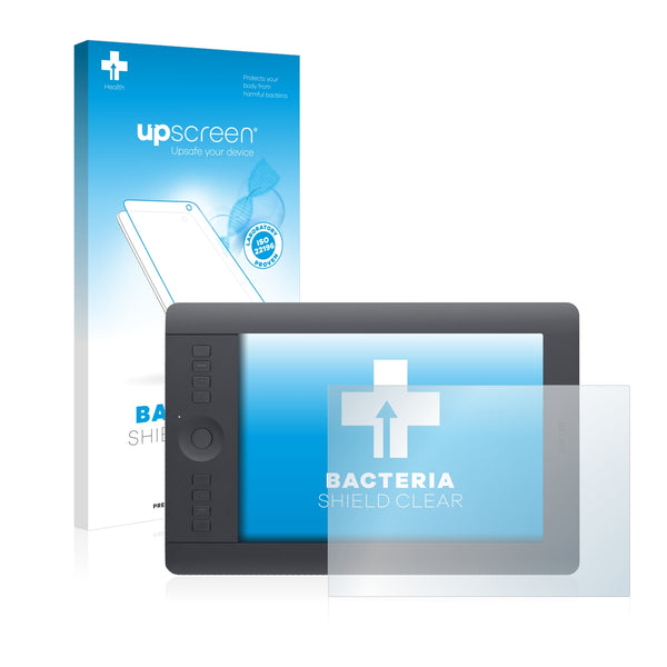 upscreen Bacteria Shield Clear Premium Antibacterial Screen Protector for Wacom Intuos Pro S