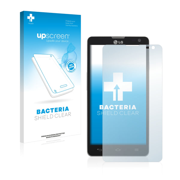 upscreen Bacteria Shield Clear Premium Antibacterial Screen Protector for LG Electronics D605 Optimus L9 II