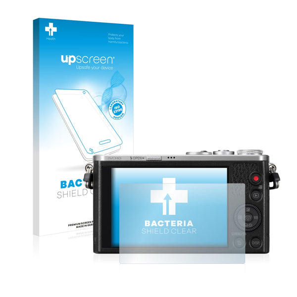 upscreen Bacteria Shield Clear Premium Antibacterial Screen Protector for Panasonic Lumix DMC-GM1