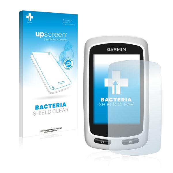 upscreen Bacteria Shield Clear Premium Antibacterial Screen Protector for Garmin Edge Touring