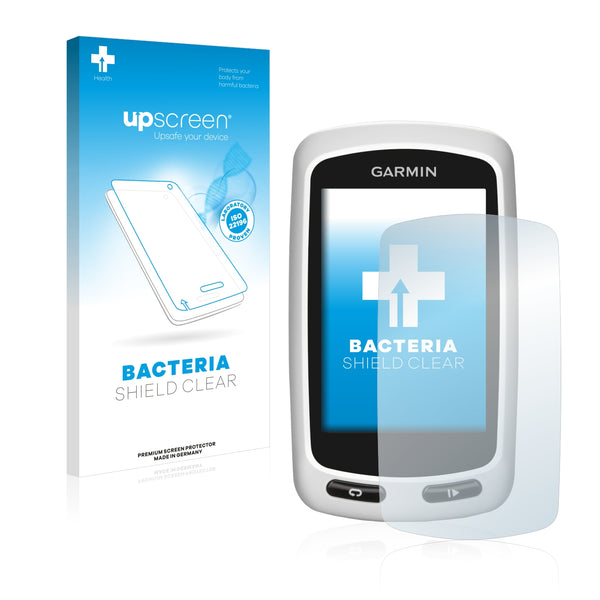upscreen Bacteria Shield Clear Premium Antibacterial Screen Protector for Garmin Edge Touring Plus