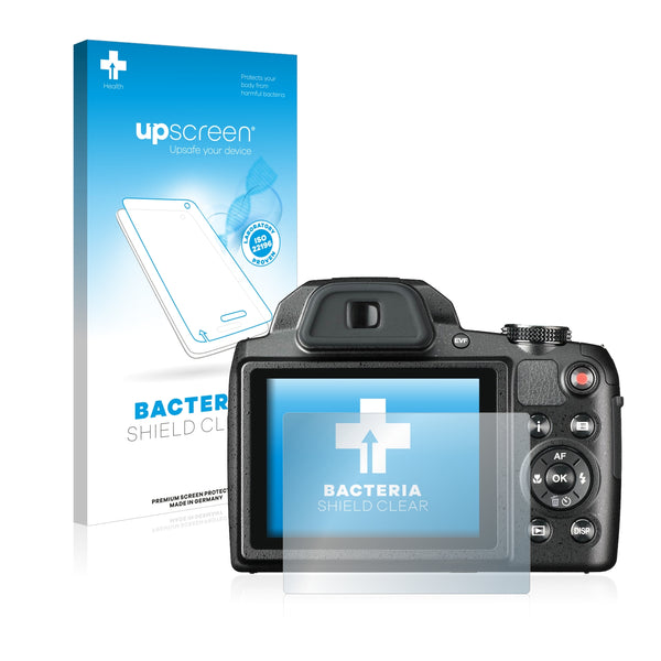 upscreen Bacteria Shield Clear Premium Antibacterial Screen Protector for Pentax XG-1