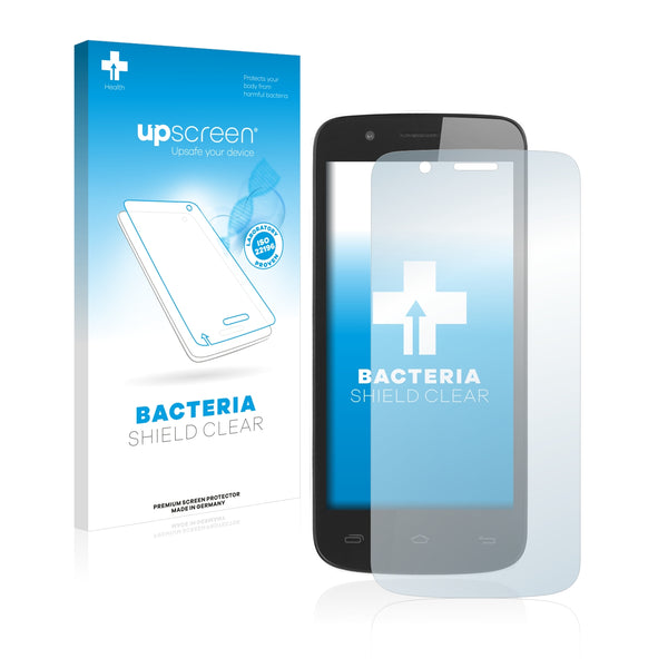 upscreen Bacteria Shield Clear Premium Antibacterial Screen Protector for Prestigio MultiPhone 5504 DUO