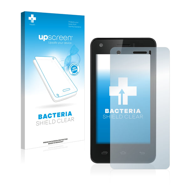 upscreen Bacteria Shield Clear Premium Antibacterial Screen Protector for Prestigio MultiPhone 5454 DUO