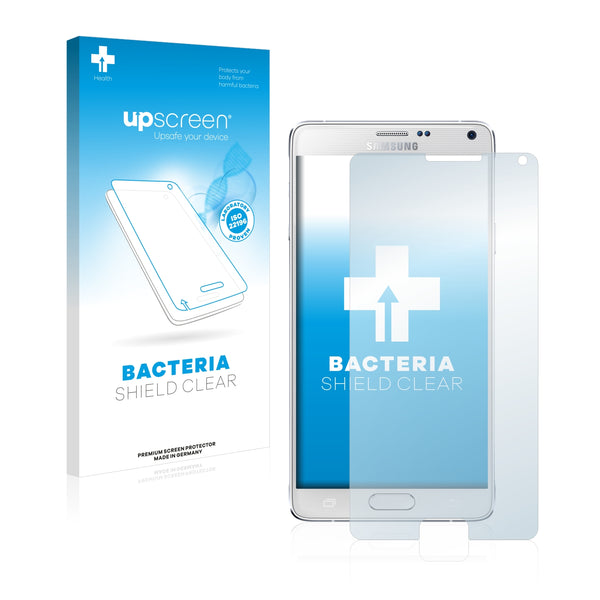 upscreen Bacteria Shield Clear Premium Antibacterial Screen Protector for Samsung Galaxy Note 4 LTE-A