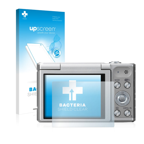 upscreen Bacteria Shield Clear Premium Antibacterial Screen Protector for Panasonic Lumix DMC-SZ10