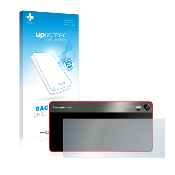 upscreen Bacteria Shield Clear Premium Antibacterial Screen Protector for Lenovo Vibe Shot (Back)