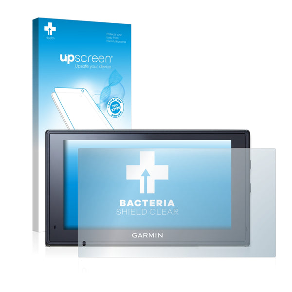 upscreen Bacteria Shield Clear Premium Antibacterial Screen Protector for Garmin fleet 670