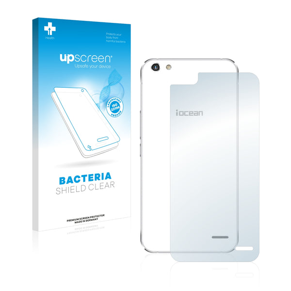 upscreen Bacteria Shield Clear Premium Antibacterial Screen Protector for iOcean X9 (Back)