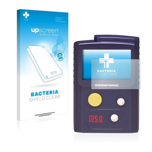 upscreen Bacteria Shield Clear Premium Antibacterial Screen Protector for Swissphone RES.Q